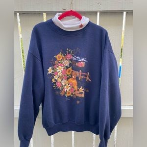 Fall-Themed Retro Sweater